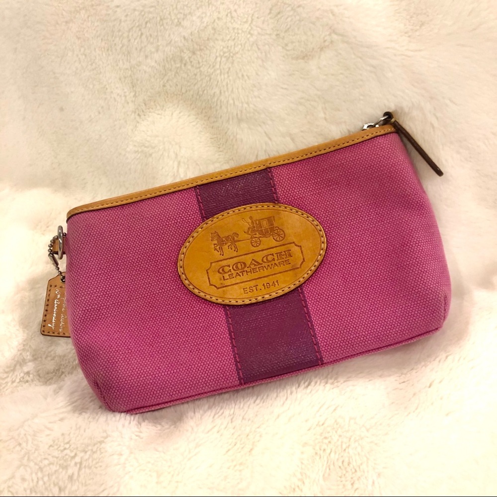 Coach Hampton Archive wristlet wallet